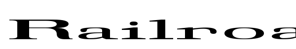 Railroad Roman 1916 font preview